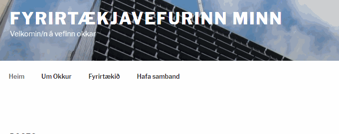 Fletta upp og niður í WordPress