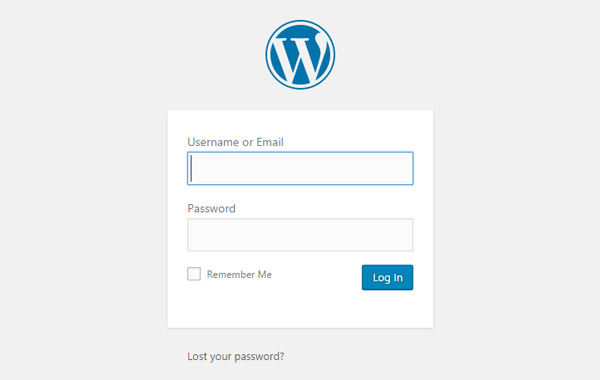WordPress Innskráning