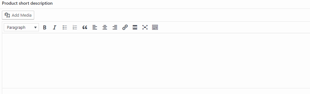 WooCommerce stutt vörulýsing